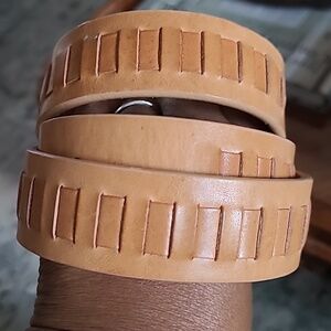 Kenneth Cole Reaction Tan Leather Belt Sz M